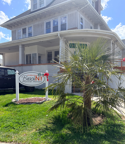 Rockaway Beach PT palm tree front entrance